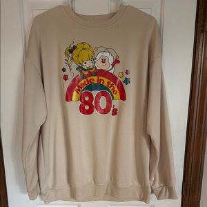 Beige 'Made in the 80s' Graphic Crewneck Sweatshirt